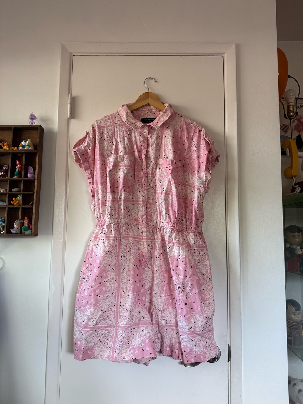 Lane Bryant Pink Bandana Print Romper
